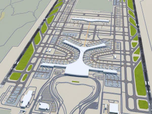 昆明長水国際空港 10km 3Dモデル