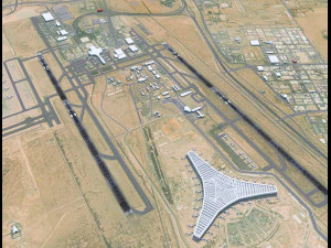 Kuwait Airport 10km 3D Model