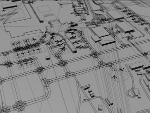 Kuwait Airport 10km Modelo 3D