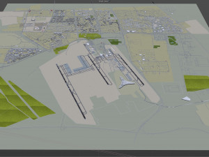 Kuwait Airport 10km Modelo 3D
