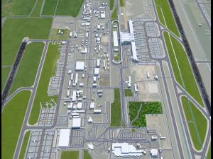 Kyiv Boryspil Airport 12km 3D Model