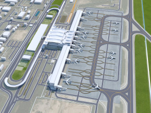 Kyiv Boryspil Airport 12km 3D Модель