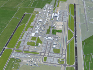 Kyiv Boryspil Airport 12km 3D Модель