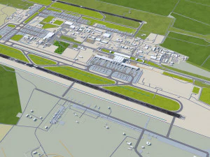 Kyiv Boryspil Airport 12km 3D Model