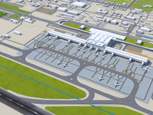 Kyiv Boryspil Airport 12km 3D Модель