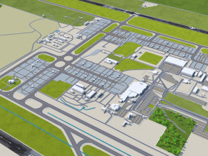 Kyiv Boryspil Airport 12km 3D Модель