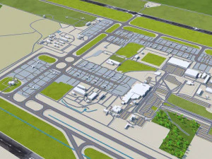 Kyiv Boryspil Airport 12km 3D Model
