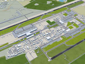 Kyiv Boryspil Airport 12km 3D Модель
