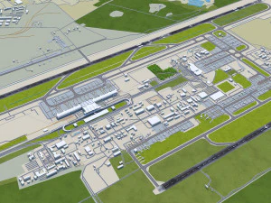 Kyiv Boryspil Airport 12km 3D Model