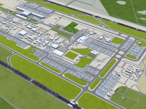 Kyiv Boryspil Airport 12km 3D Модель