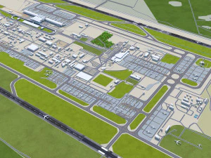 Kyiv Boryspil Airport 12km 3D Model