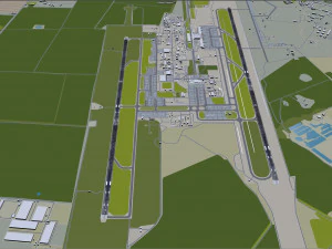 Kyiv Boryspil Airport 12km 3D Model