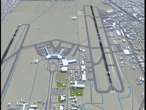 Lotnisko Lagos Murtala Muhammed 10 km Model 3D