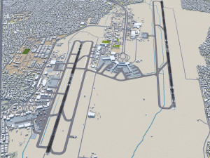 Lotnisko Lagos Murtala Muhammed 10 km Model 3D