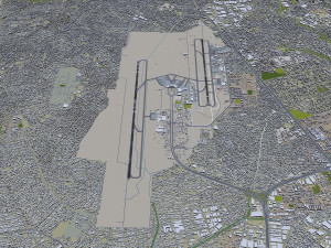 Lotnisko Lagos Murtala Muhammed 10 km Model 3D