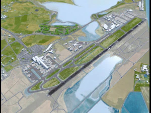 Larnaca International Airport 10km 3D Model