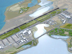 Larnaca International Airport 10km 3D Model