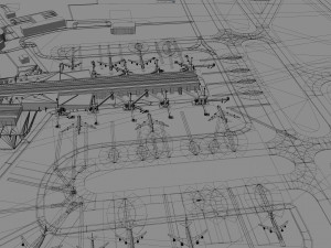 Larnaca International Airport 10km 3D Модель