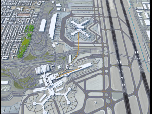 Las Vegas - McCarran Airport 10km 3D Model