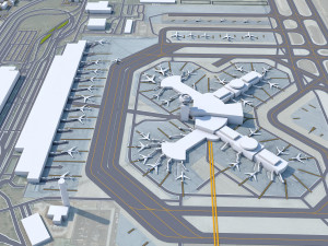 Las Vegas - McCarran Airport 10km 3D Model