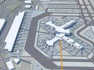 Las Vegas - McCarran Airport 10km 3D Model