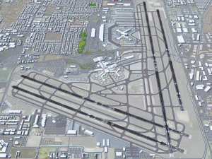 Las Vegas - McCarran Airport 10km 3D Model