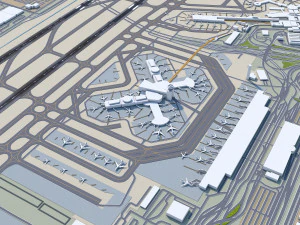 Las Vegas - McCarran Airport 10km 3D Model