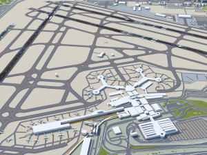 Las Vegas - McCarran Airport 10km 3D Model