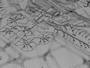 Las Vegas - McCarran Airport 10km 3D Model