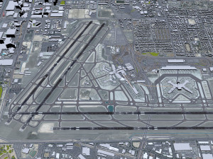 Las Vegas - McCarran Airport 10km 3D Model