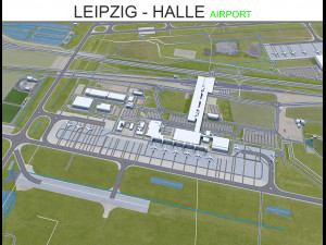 Leipzig - Halle Airport 15km 3D 모델