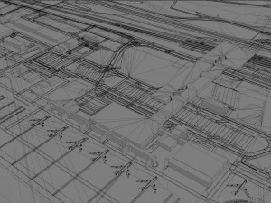 Leipzig - Halle Airport 15km 3D Model