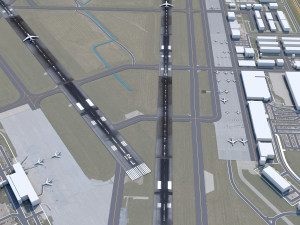 Linkoln Airport 12km Model 3D