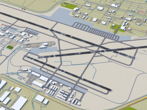 Linkoln Airport 12km Model 3D