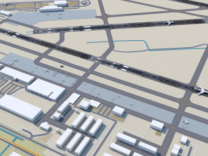 Linkoln Airport 12km Model 3D