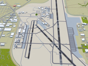 Linkoln Airport 12km Model 3D