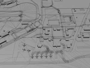 Linkoln Airport 12km Model 3D
