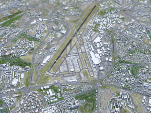 Lisbon Portela Airport 10km Modèle 3D