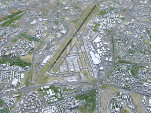 Lisbon Portela Airport 10km 3D Model