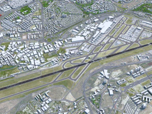 Lisbon Portela Airport 10km 3D Model