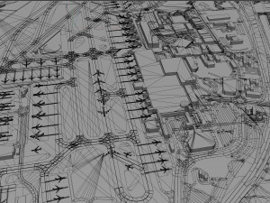 Lisbon Portela Airport 10km Modèle 3D