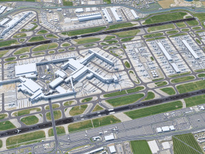 London Heathrow Airport 10km Model 3D