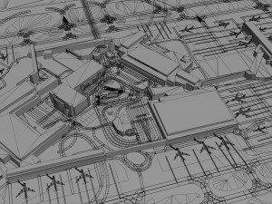 London Heathrow Airport 10km Model 3D