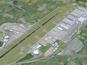 London Stansted Airport 12km 3D Model