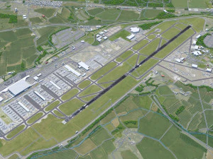 London Stansted Airport 12km 3D Model
