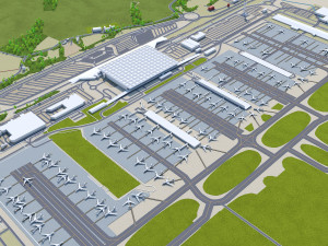 London Stansted Airport 12km Modelo 3D