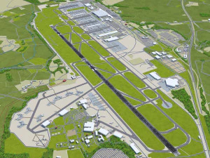 London Stansted Airport 12km 3D Model