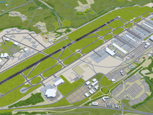 London Stansted Airport 12km Modelo 3D