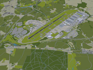 London Stansted Airport 12km 3D Model