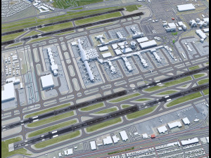 Los Angeles Airport 8km 3D-Modell